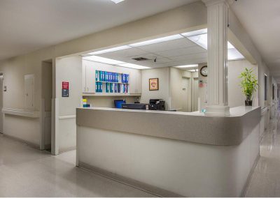 Nurses desk at Montebello Care Center