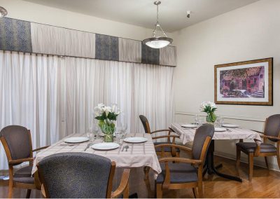 Dining room at Montebello Care Center